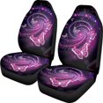 thumbnail image 1 of Renewold Butterfly Galaxy Violet Car Seat Cover Front Seats Only, Auto Interior Decor Front Car Seats Protector Vehicle Bucket Car Seat Covers for Women Men, 1 of 7
