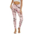 thumbnail image 1 of Renewold Butterfly Peach Blossom Pink Leggings with Pockets for Women Workout Tights Compression Leggings High Waisted Butt Lifting Printed Leggings Full Length Womens Leggings, M, 1 of 8