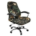 thumbnail image 1 of Renewold Camo Hunting Forest Fallen Leaf Office Chair Cover Executive Computer Chair Slipcover Stain Resistant High Back Chair Protector Home Decor Universal Fits, L, 1 of 7