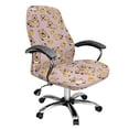 thumbnail image 1 of Renewold Capybara Orange Office Chair Slipcover Universal Rotating Boss Chair Cover Dustproof Desk Chair Protector Stretchable Fabric Cover with Elatic Bottom, L, 1 of 7