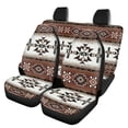 thumbnail image 1 of Renewold Car Seat Covers Universal Fit Car Front Seat Protector & Back Bench Cover Full Set Pack of 4, Easy to Install Machine Washable, Southwest American Tribal Dark Brown, 1 of 7