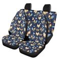 thumbnail image 1 of Renewold Chicken Butterfly Blue Print Car Seat Covers Universal Full Set 4 Pack Universal Fit Most Vehicle Cars Auto Accessories Rear Bench Cover Front Seat Protector Automotive Seat Covers, 1 of 4