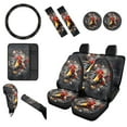 thumbnail image 1 of Renewold Chicken Rooster Splash Car Accessories 12 PCS, Universal Car Seat Covers Steering Wheel Cover Seat Belt Pad Armrest Cover Coasters Handbrake Gear Shift Cover Universal Car Interior Decor, 1 of 7