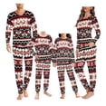 thumbnail image 1 of Renewold Christmas Family Pajamas Matching Sets Aztec Ethnic Snowflake Nightwear Tracksuit for Women Size 4XL 2 PCS Skin Friendly Sleepwear Long Pants Set, 1 of 5