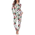 thumbnail image 1 of Renewold Christmas Gifts Santa Nightwear for Women Fashion Xmas Bell Long Sleeve Top & Pants Set of 2 Casual Walking Jogger Pajama Sweatshirts Size 3XL, 1 of 4