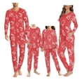 thumbnail image 1 of Renewold Christmas Pajamas for Family 2 Pieces Wreaths Snowman Pj Long Pants Set with Big Pockets Home Full-length Tracksuit Pullover Tops Size Men Red Tracksuit T-Shirt Size XL, 1 of 5