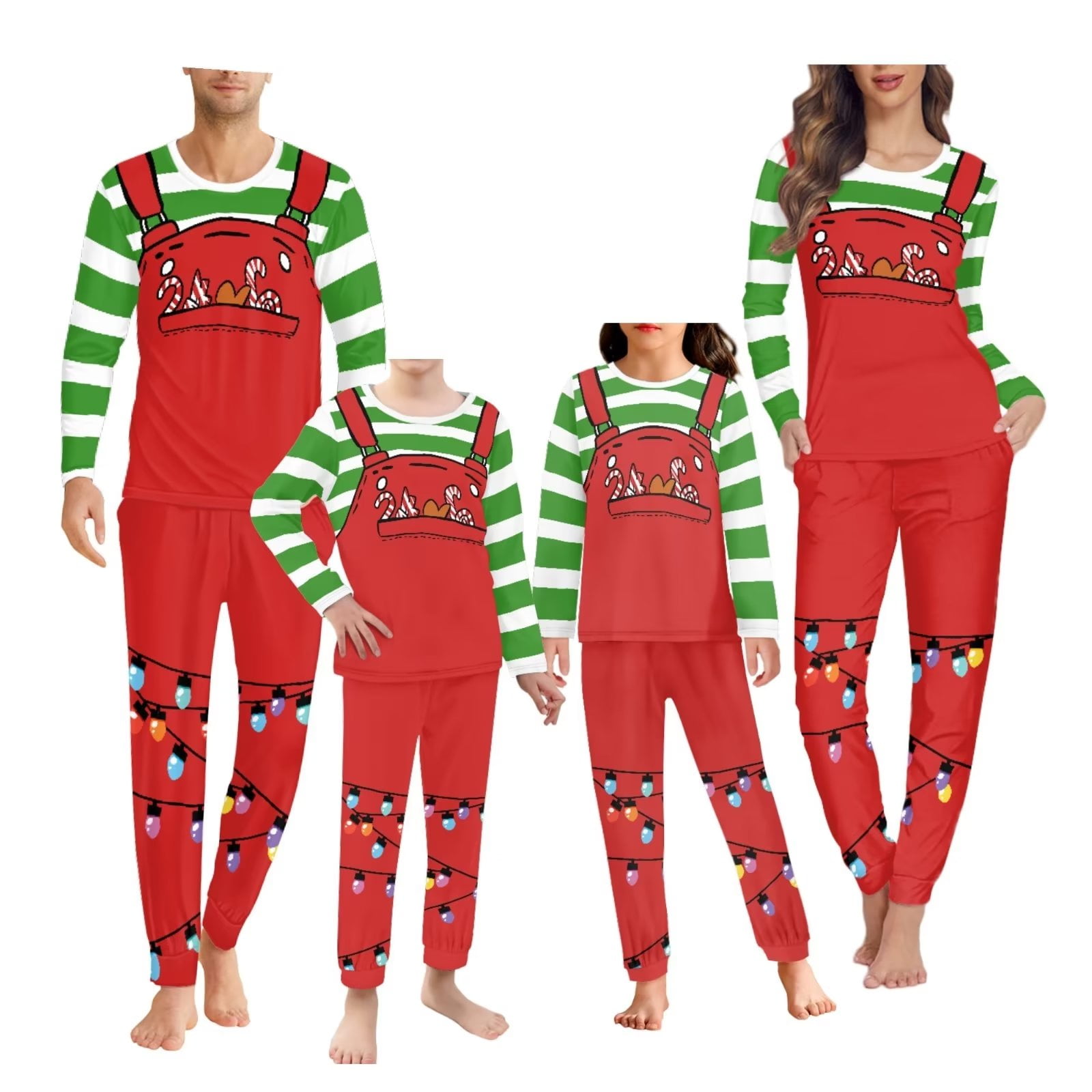Renewold Christmas Pajamas Family Matching Men's Sleepwear Lounge Set ...