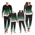 thumbnail image 1 of Renewold Christmas Pajamas Family Sets 2 Pieces Xmas Trees Snowman Pajamas Set for Home Life Breathable Long Sleeve Pullover Sleepwear for 3-4Y Teen Girls Boys, 1 of 5