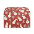 thumbnail image 1 of Renewold Christmas Toaster Covers for Kitchen Snowman Snowflake Dustproof Cover 4 Slice Anti-Scratch Wide Slot Toaster Appliance Cover Protector Microwave Oven,Red, 1 of 6
