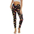 thumbnail image 1 of Renewold Colorful Tie-dye Butterfly Yoga Leggings for Women with Pockets Stretchy Fashion Exercise Yoga Pants High Waisted Full Length Graphic Pants for Running Cycling Yoga, XS, 1 of 8