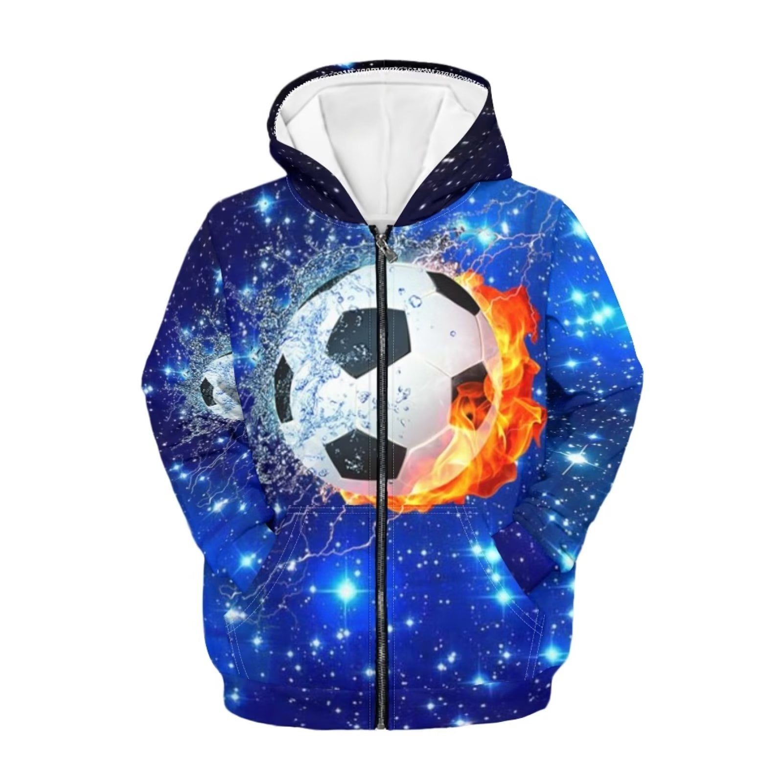 Renewold Cool Fire Football Full Zip Hooded Hoodie Jacket Lightweight renewold-cool-fire-football-full-zip-hooded-hoodie-jacket-lightweight
