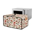 thumbnail image 1 of Renewold Countertop Appliance Cover for Toaster Oven with Accessory Pockets, Dust-Proof Stain-Resistant Home Kitchen Decor Fits Machine Up to 18.5 x 14.5 x 9 Inches, Mushroom Butterfly Floral, 1 of 7