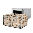 thumbnail image 1 of Renewold Countertop Appliance Cover for Toaster Oven with Accessory Pockets, Dust-Proof Stain-Resistant Home Kitchen Decor Fits Machine Up to 22.5 x 18.5 x 13 Inches, Cute Cat Daisy Heart, 1 of 7