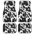 thumbnail image 1 of Renewold Cow Print Black White Rubber Car Floor Mats 4 PCS Universal Fit Front & Rear Auto Rugs Full Set, Protect Your Vehicle's Interior for Car SUV Van & Trucks, 1 of 7