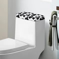 thumbnail image 1 of Renewold Cow Print Toilet Tank Lid Cover for Bathroom, Stretchable Dust Resistant Covers for Toilet Tank Lid, Fits Most Standard Toilets Tanks, Black and White, 1 of 6