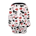 thumbnail image 1 of Renewold Cow Strawberry Print Stretchy Nursing Scarf Car Seat Canopy Baby Car Seat Cover, Baby Breastfeeding Stroller High Chair Shopping Cart Cover, Breathable Nursing Cover for Boys Girls, 1 of 7