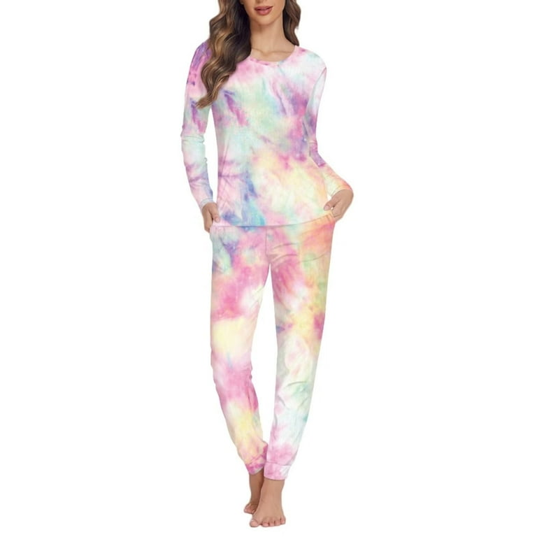 Tie dye tank top and sweatpants set top
