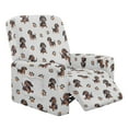thumbnail image 1 of Renewold Dachshund Paw Gray Recliner Chair Cover Thick Reclining Cover Stay in Place Lazy Boy Recliner Chair Slipcover 4 Pieces Living Room Home Decor Heavy Duty, 1 of 8