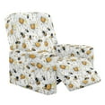 thumbnail image 1 of Renewold Daisy Bee Print Oversized Recliner Cover Anti-Slip Lazyboy Cover 4 Pieces Soft Recliner Couch Cover Stay in Place Furniture Protector for Reclining Chair, 1 of 8