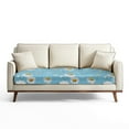 thumbnail image 1 of Renewold Daisy Blue Stretch Sofa Cushion Cover Soft Couch Seat Cushion Slipcover Furniture Protector Washable Anti-Slip Sofa Cushion Cover with Elastic Bottom, L, 1 of 5