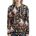 thumbnail image 1 of Renewold Dog Eyeball Personalized Zip-Up Hoodie Sweatshirt for Birthday Halloween Gifts Trendy Women Clothing Hooded Gym Cricket Sportswear Jacket Size L, 1 of 5