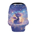 thumbnail image 1 of Renewold Dragon Star Violet Stretchy Nursing Scarf Car Seat Canopy Baby Car Seat Cover, Baby Breastfeeding Stroller High Chair Shopping Cart Cover for Infant Home Decor, 1 of 7