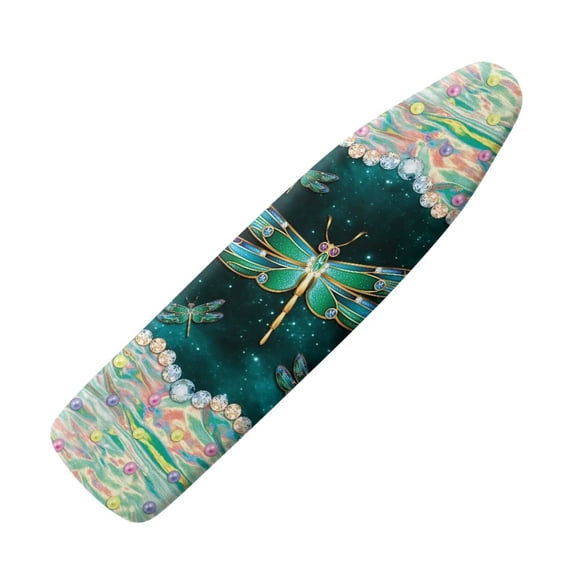 Renewold Dragonfly Ironing Board Cover for Gifts Easy to Install Table Top Ironing Board Pad and Cover with Elastic Edge and Straps Home Protective Covers