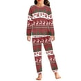 thumbnail image 1 of Renewold Durable Sleepwear Sets for Toodlers and Kids Aztec Ethnic Pajamas Night Wear 2 Pieces Softness Christmas Trees Reindeer Indoor Home Yoga Loungewear Casual Tracksuit Size 9-10, 1 of 5