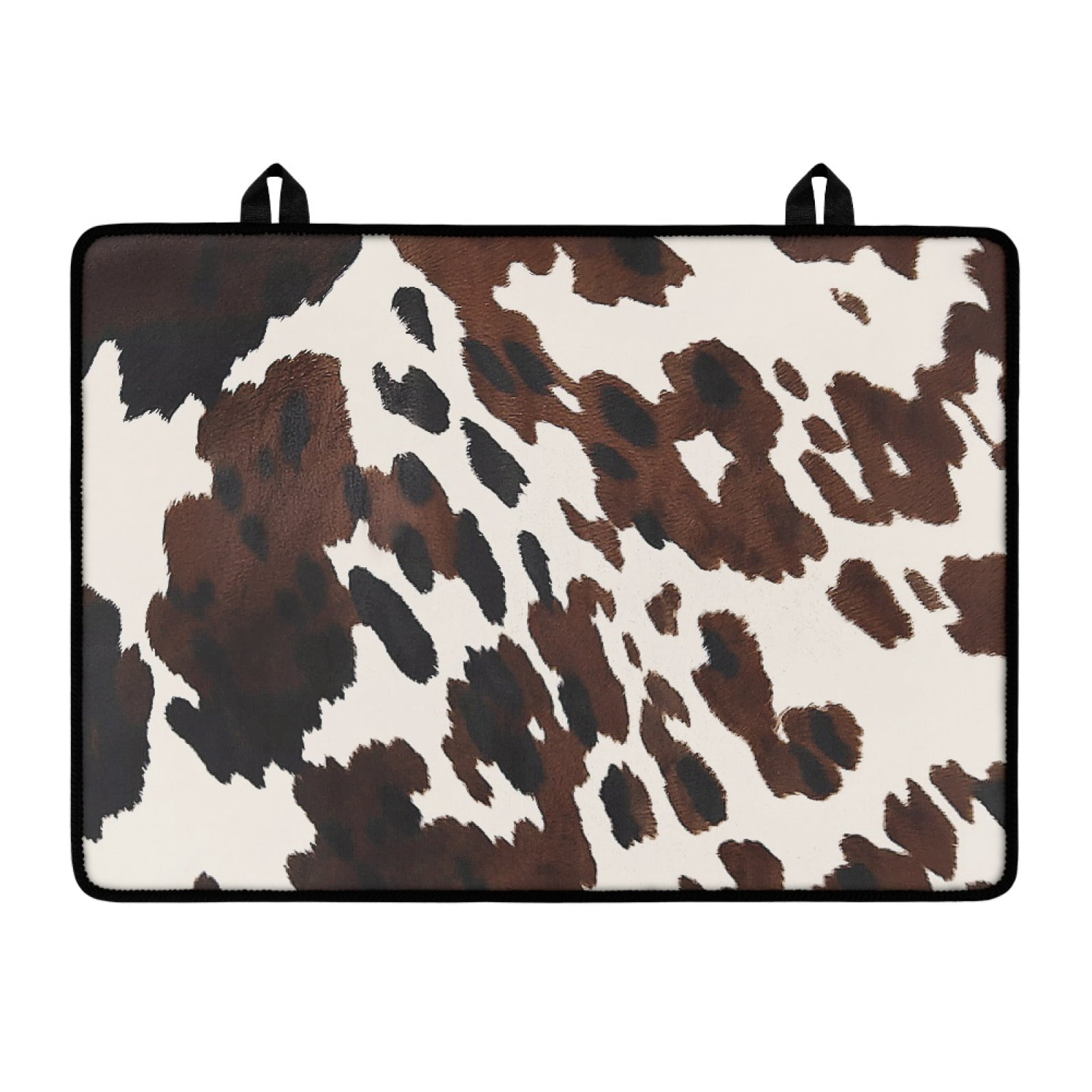 Renewold Electric Stove Top Cover for Stove Top, Induction Electric Stove Protector Non-slip Glass Cooktop Cover Range Cover Multipurpose Flat Top Stove Mat, Brown Black Cow Print