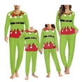 thumbnail image 1 of Renewold Elf Graphic Family Christmas Pajamas Matching Sets Long Sleeve Nightwear Pjs Pants Bottoms with Big Pocket 2pcs Soft Women Scoop Neck Jammies Size 6XL, 1 of 5