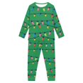 thumbnail image 1 of Renewold Fall Spring Winter Pajama Tops for Kids 2 PCS Colorful Lights Scoop Neck Daily Wear Outfits Set Thermal Christmas Long Sleeve Sleepwear Nightwear Size 9-10, 1 of 5