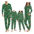 thumbnail image 1 of Renewold Family Christmas Pajamas Matching Sets 2 Pieces Softness Pj Sleepwear for Teen Boys Girls 11-12 Years Old Xmas Trees Ball Graphic Top and Pants with Pockets, 1 of 5