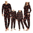 thumbnail image 1 of Renewold Family Matching Pajamas Christmas Pj Tops & Pants with Pockets Candy Canes Stars Long Sleeve Lounge Set of 2 Holiday Women Nightwear Sleepwear Size L, 1 of 5