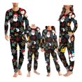thumbnail image 1 of Renewold Family Women Pajama Pants Set Bottoms Size L Christmas Nighwear PJ for Sleepling and Lounge Wear 2 Pieces Colorful Snowflake Snowman Sleepwear, 1 of 5