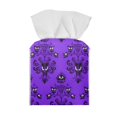 thumbnail image 1 of Renewold Farmhouse Tissue Box Cover Purple Gothic Ghosts PU Leather Facial Paper Holder Modern Cube Tissue Box Organizer for Kitchen Bathroom Bedroom Office Car,Halloween Day, 1 of 5
