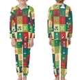 thumbnail image 1 of Renewold Fashion Sleepwear for Teens Xmas Trees Gingerbread Man Pajama Set of 2 Soft Crewneck Pullover Tops & Loose Elastic Pants Size 13-14 Cozy Sleepwear,Christmas Buffalo Grid, 1 of 5