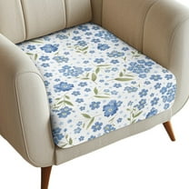 Renewold Floral Blue White Stretch Sofa Seat Cushion Slipcover Soft Dog Couch Slipcover Elastic Separate Armchair Slipcover Pet Friendly for Living Room Home Decor, S