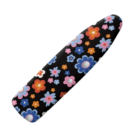 Renewold Foldable Ironing Board Cover for Gifts Hippie Colorful Flowers Table Top Ironing Board Covers with Padding Thick Ironing Board Cover and Pad Home Decor