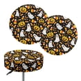 thumbnail image 1 of Renewold Ghost Pumpkin Candy Corn Round Stool Slipcover High Stretch Bar Stool Cover Pub Counter Stool Chair Slipcover 13-15 Inch Vanity Seat Cushion Protectors Halloween Decor, 1 of 6