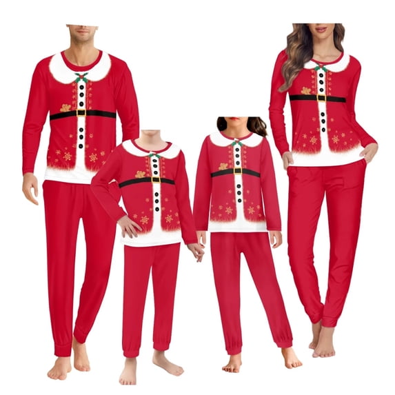 Renewold Gingerbread Man Elf Family Pajamas Christmas Vacation 2pcs Warmth Long Sleeve Pjs Tee Sweatpants Set Women Casual Sleepwear T-Shirt Size 3XL