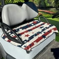thumbnail image 1 of Renewold Golf Cart Accessories Comfortable Golf Cart Seat Cover Towel 4th of July Patriotic Decor Fits for 2/4 Person Seats Club Car Seats, 52.36" x 32.28", American Flag Stripes, 1 of 5