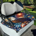 thumbnail image 1 of Renewold Golf Cart Seat Cover Comfortable Golf Cart Blanket Accessories 4th of July Patriotic Decor Universal Fit for 2/4 Person Seats Club Car Seats, Eagle Firework American Flag, 1 of 5