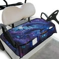 thumbnail image 1 of Renewold Golf Cart Seat Cover with Front Pockets Portable Golf Cart Accessories Easy to Install Keeps Seat Comfort and Cool Universal Fit, 52 x 32 Inch, Dolphin Galaxy, 1 of 7