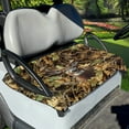 thumbnail image 1 of Renewold Golf Cart Seat Cover Lightweight Soft Golf Cart Seat Blanket Keeps Seat Cool and Comfort Fits for Most 2-Seat Golf Carts, Deer Camo Hunting Forest, 1 of 5