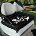 thumbnail image 1 of Renewold Golf Cart Seat Cover Portable Golf Blanket Keeps Seat Comfortable & Clean Universal Fit for Most Golf Carts, Love Golf Black, 1 of 5