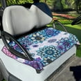 thumbnail image 1 of Renewold Golf Cart Seat Cover Portable Golf Blanket Keeps Seat Comfortable and Clean Universal Fit for Most Golf Carts, Boho Floral Blue Violet, 1 of 5