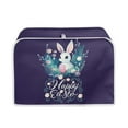 thumbnail image 1 of Renewold Happy Easter Purple Toaster Cover for Kitchen Decor 2 Slice Wide Slot Kitchen Appliance Cover Floral Rabbit Bread Maker Cover Dust and Fingerprint Protection, 1 of 6