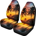 thumbnail image 1 of Renewold Hawaiian Palm Tree Gold Sky Car Seat Cover for Women Men, Car Seat Protector Auto Accessories Decor Universal Fit Most Cars Sedans SUV Trucks, 1 of 7