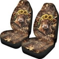 thumbnail image 1 of Renewold Highland Cow Camo Hunting Forest Car Seat Cover for Women Men, Non-slip Front Bench Protection Breathable Auto Accessories Universal Fit Most Vehicles, 1 of 7