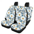 thumbnail image 1 of Renewold Hippie Flower Daisy Blue Car Seat Covers Full Set Pack of 4, Universal Fit for Cars,Trucks,SUV,or Van, Auto Interior Accessories Decorations, 1 of 7